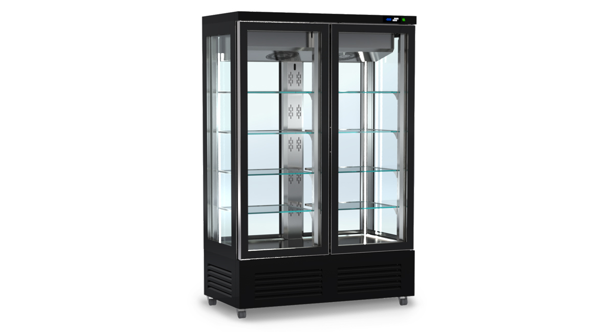 Panorama-Kühlvitrine – Höhe 240 cm von ArtSteel
