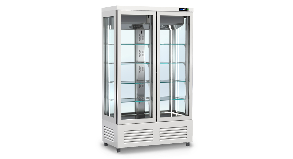 Panorama-Kühlvitrine – Höhe 240 cm von ArtSteel