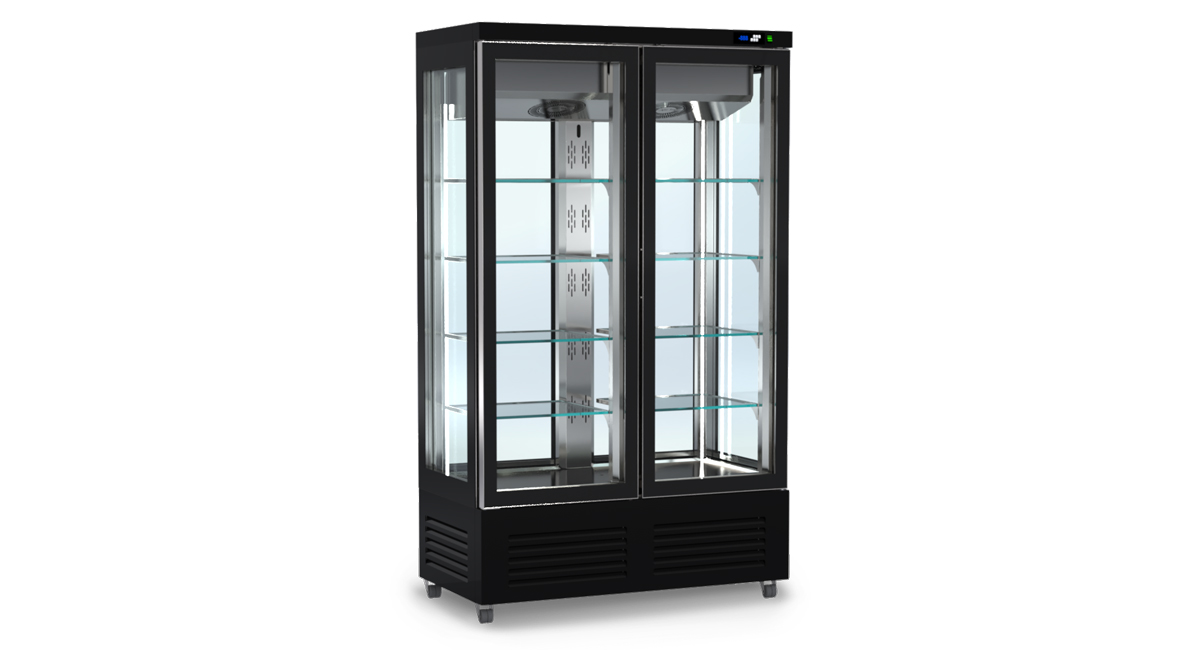 Panorama-Kühlvitrine – Höhe 240 cm von ArtSteel