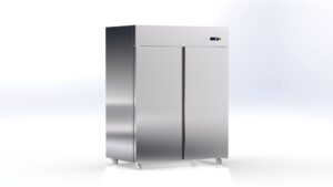 Edelstahl-Tiefkühlschrank – Inox – Bakerline 2-türig von ArtSteel