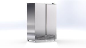 Edelstahl-Gewerbekühlschrank – Inox – Gastroline GN 2/1, 2-türig von ArtSteel
