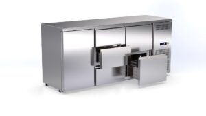 Flaschenkühltisch – Barline 100 – hoher Flaschenkühler von ArtSteel