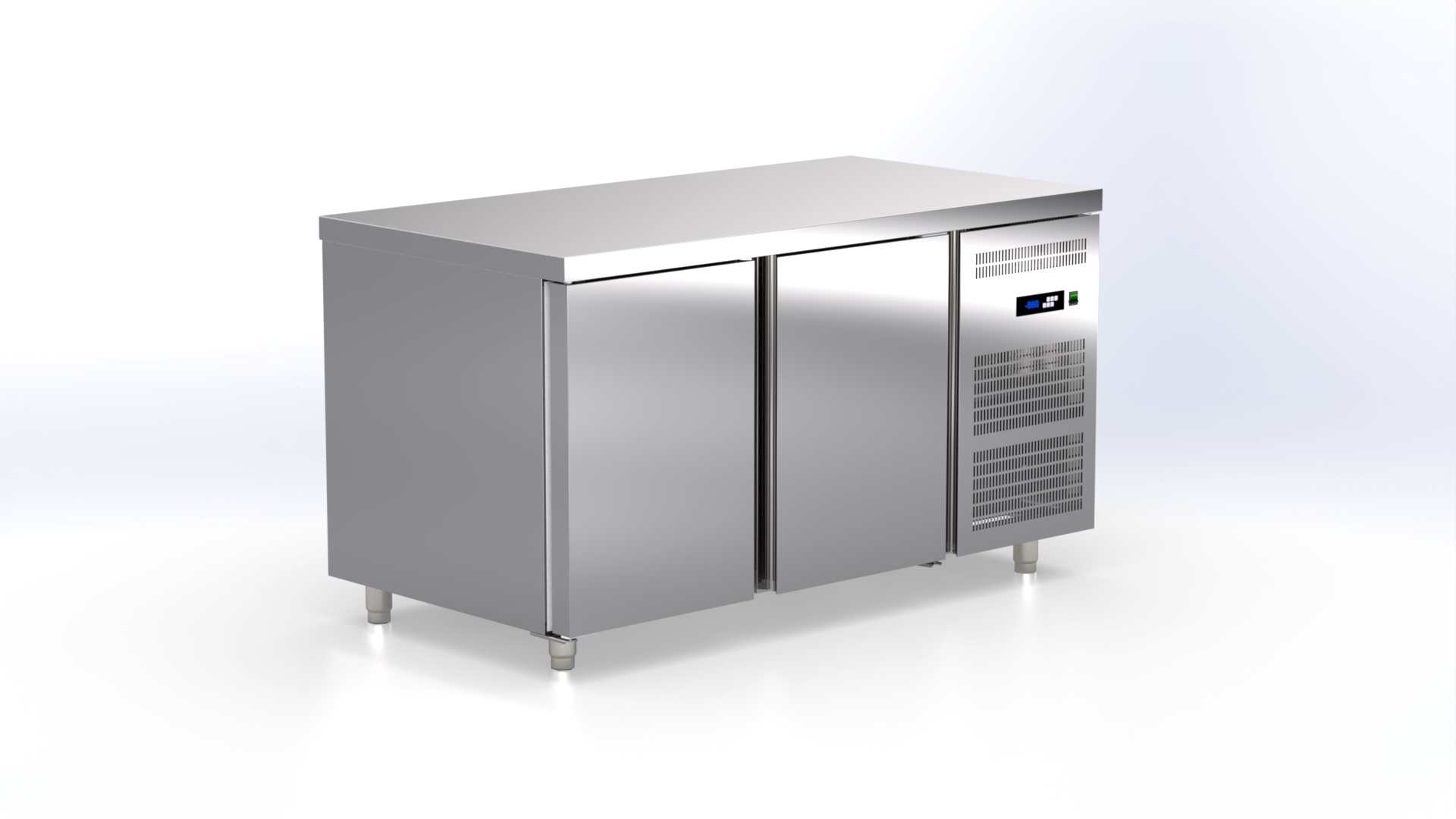 Edelstahl-Kühltisch – Bakerline 80 – Standardausführung von ArtSteel