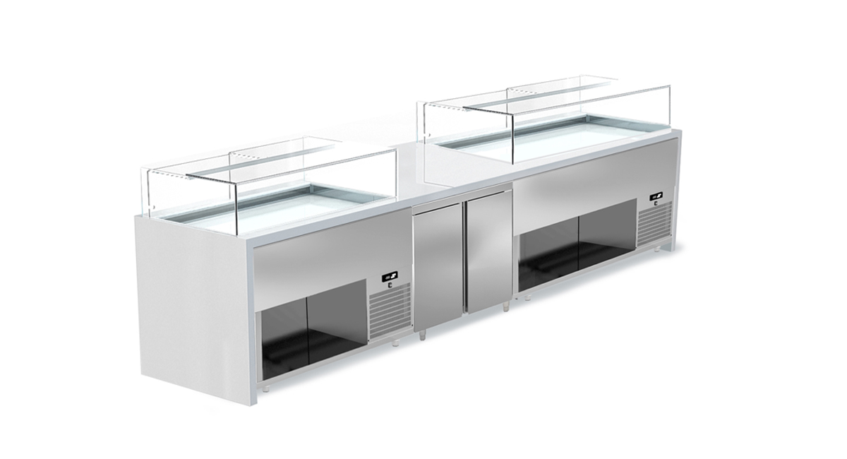 Neutrale Präsentationstheke – Serie 85 von ArtSteel