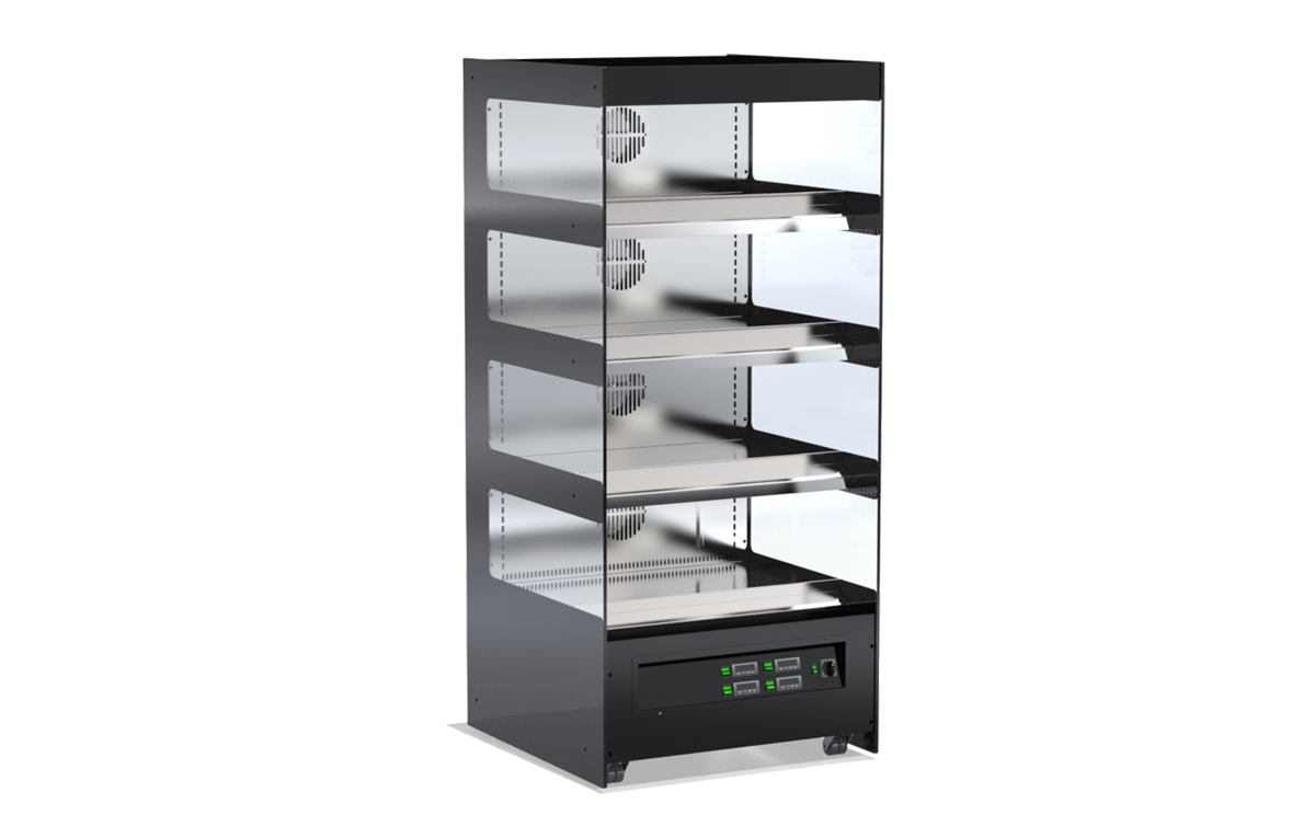 Warmhaltevitrine – Vertical Vitrine – beheiztes Präsentationsregal von ArtSteel