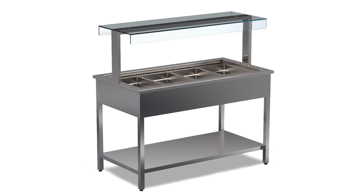 Drop-In-Buffetmodul – Drop-In Bain-Marie, freistehend von ArtSteel