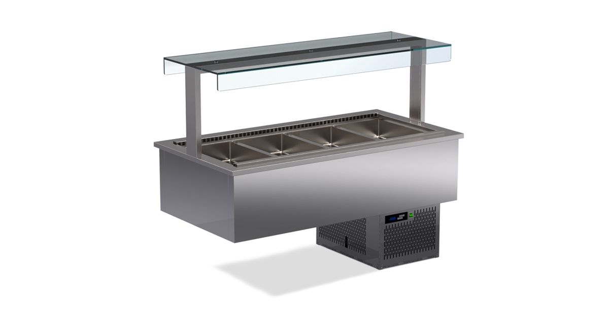 Drop-In-Buffetmodul – gekühlt, Umluft, Einbau von ArtSteel
