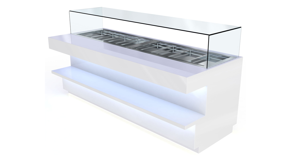 Buffet-Wandmodul – Compact – gekühlt von ArtSteel