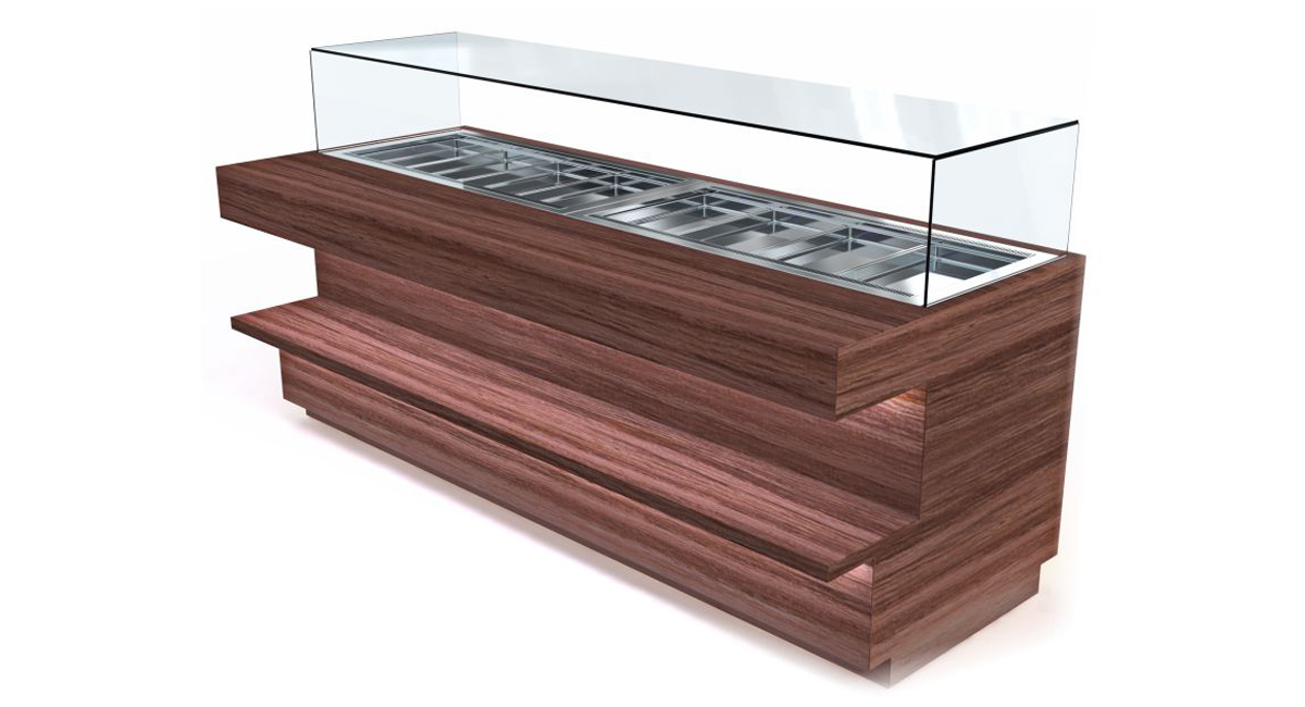 Buffet-Wandmodul – Compact – gekühlt von ArtSteel