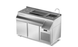 Kaffeestation – Bar Station / Posto Cafe – Cocktailtheke mit integriertem Kühlschrank von ArtSteel
