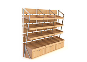 Bäckerei-Brotregal – Bread Modular 200 – 150 bis 300 cm von ArtSteel