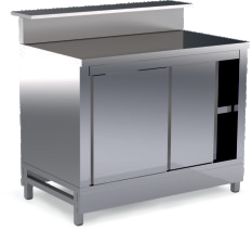 Barthekenmodul – Banco Bar Front – Höhe 96 cm / Tiefe 60 cm / offen-neutral von ArtSteel