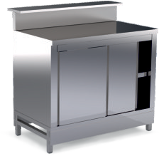 Barthekenmodul – Banco Bar Front – Höhe 106 cm / Tiefe 60 cm / offen-neutral von ArtSteel