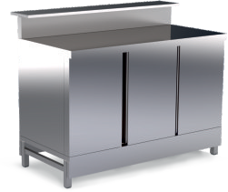 Barthekenmodul – Banco Bar Front – Höhe 106 cm / Tiefe 70 cm / neutral von ArtSteel