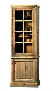 Schmaler Holz-Vitrinenschrank von ArtSteel