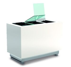 Statische Kühlvitrine – flexible Behälterkonfiguration von ArtSteel