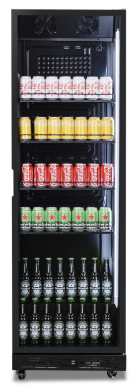 KÜHLSCHRANK 1 GLASTÜR SCHWARZ NAP-360 – Bild 4