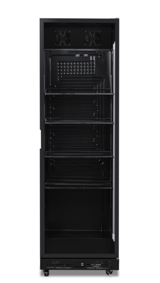 KÜHLSCHRANK 1 GLASTÜR SCHWARZ NAP-360 – Bild 2