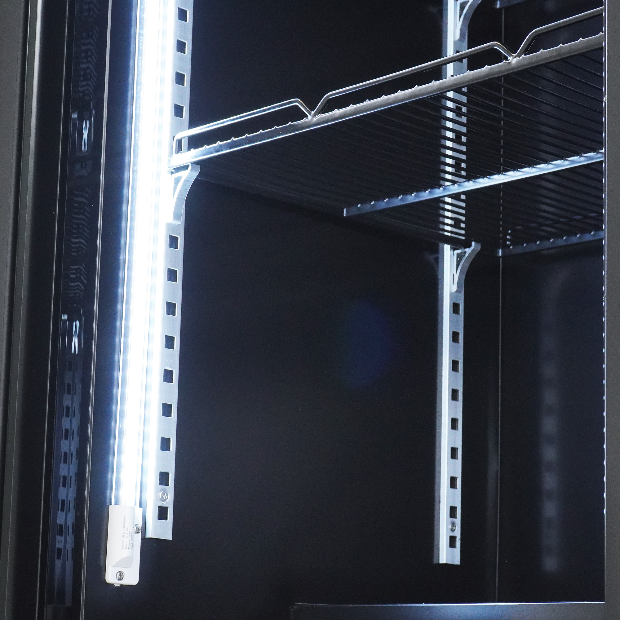 KÜHLSCHRANK 2 GLASTÜREN SCHWARZ NAP-850 – Bild 7