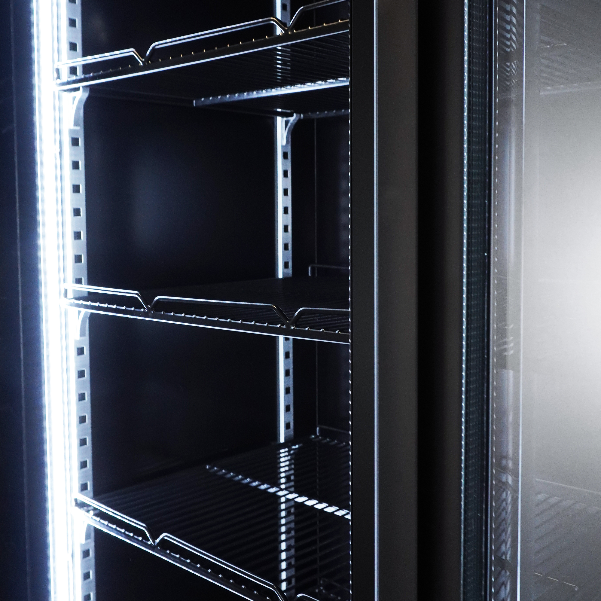 KÜHLSCHRANK 2 GLASTÜREN SCHWARZ NAP-850 – Bild 9