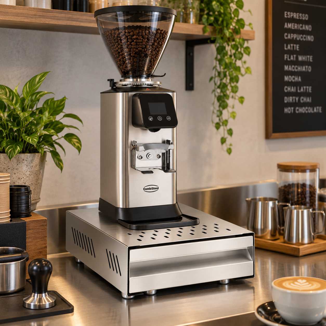 EDELSTAHL KAFFEE KLOPFDOSE – Bild 7