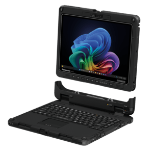 Panasonic TOUGHBOOK 34, 12,4″ robustes 2-in-1-Tablet, Intel Core Ultra 5, 16 GB RAM, 512 GB SSD, Windows 11 Pro, QWERTZ-Tastatur mit Hintergrundbeleuchtung, IP66
