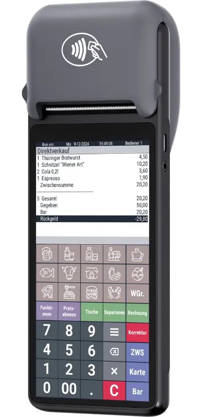 QUORiON QTouch 6 mobile Kasse – Herstellerabbildung als Modell-/Serienreferenz