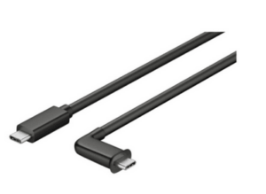 RAM Mounts USB-C auf USB-C Kabel - gewinkelter Stecker mit IP54-Schutz, Kabellänge 150 mm