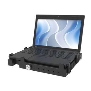 RAM Mounts Tough-Tray III Universal Laptop-Halterung für Laptops (10-17 Zoll) - mit Sprungfeder versehen, 4-Loch AMPS Aufnahme