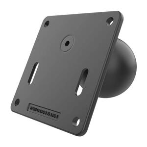 RAM Mounts VESA-Platte (3,625 × 3,625 Zoll) mit stahlverstärktem Post - 75 × 75 mm Lochraster, D-Kugel (2,25 Zoll)