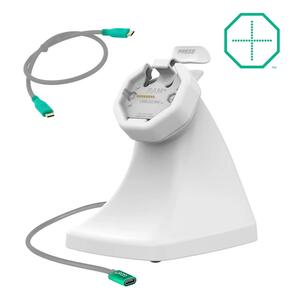 RAM Mounts GDS Uni-Conn Snap-In Stand-Dockingstation - Rückseitige Pogo-Pins - USB-C-Anschluss - Hellgrau