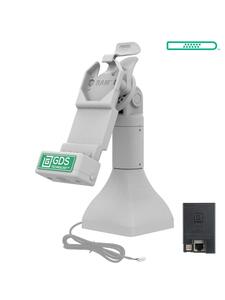 RAM Mounts GDS Uni-Conn Stand-Dockingstation (7 Zoll) - Dreh- & Schwenkbar - RJ45-Anschluss - PoE (Power over Ethernet) - Hellgrau