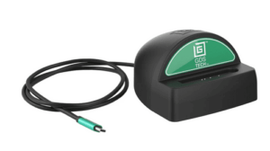 RAM Mounts GDS Tisch-Ladestation (Low-Profile) mit Power Delivery für (Große) Tablets - In IntelliSkin Schutzhülle - USB-C-Anschluss