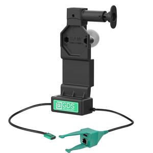 RAM Mounts GDS Uni-Conn Ladedock mit Entriegelungsknopf - 2-Loch AMPS - USB-C & USB-A/RJ45-Anschluss - Schrauben-Set