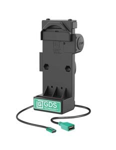 RAM Mounts GDS Uni-Conn Sprunggefederte Ladestation - 2-Lochmuster AMPS - USB-C & USB-A-Anschluss - Schrauben-Set