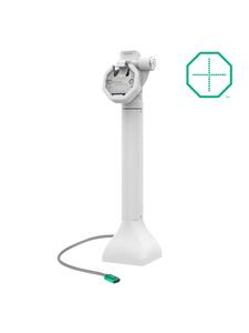RAM Mounts GDS Uni-Conn Stand-Dockingstation (14 Zoll) mit Schlüsselverriegelung (Rechts) für Rückseitige Pogo-Pins - Dreh-& Schwenkbar - USB-C-Anschluss - Grau
