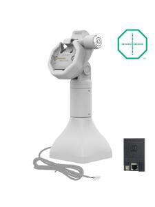 RAM Mounts GDS Uni-Conn Stand-Dockingstation (7 Zoll) mit Schlüsselverriegelung (Rechts) für Rückseitige Pogo-Pins - Dreh-& Schwenkbar - RJ45-Anschluss - PoE (Power over Ethernet) - Grau