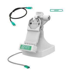 RAM Mounts GDS Uni-Conn Stand-Dockingstation mit Schlüsselverriegelung (Rechts) - Dreh- & Schwenkbar - USB-C-Anschluss - Grau