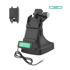 RAM Mounts GDS Uni-Conn Stand-Dockingstation mit Schlüsselverriegelung (Rechts) - Dreh- & Schwenkbar - RJ45-Anschluss - PoE (Power over Ethernet)