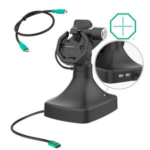 RAM Mounts GDS Uni-Conn Stand-Dockingstation mit Schlüsselverriegelung (Rechts) - Dreh- & Schwenkbar - USB-C & Dual USB-A-Anschluss - Rückseitige Pogo-Pads