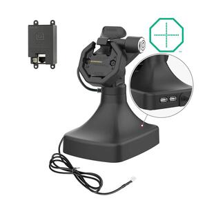 RAM Mounts GDS Uni-Conn Stand-Dockingstation mit Schlüsselverriegelung (Rechts) - Dreh- & Schwenkbar - RJ45-Anschluss & Dual USB-A - PoE (Power over Ethernet) - Rückseitige Pogo-Pads