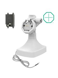 RAM Mounts GDS Uni-Conn Stand-Dockingstation mit Schlüsselverriegelung (Rechts) - Dreh- & Schwenkbar - RJ45-Anschluss - PoE (Power over Ethernet) - Rückseitige Pogo-Pads - Grau