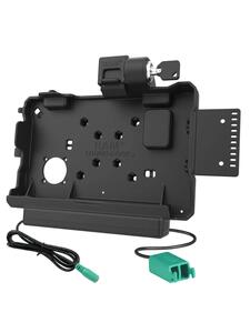 RAM Mounts Form-Fit Halteschale (Schlüsselverriegelung) für Getac ZX80 Rugged Tablet - 5.5 mm DC & Dual USB-A-Anschluss