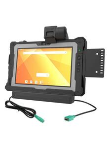 RAM Mounts Form-Fit Halteschale (Schnappverschluss) für Getac ZX80 Rugged Tablet - 5.5 mm DC & USB-A-Anschluss