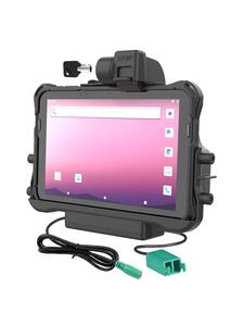 RAM Mounts Form-Fit Halteschale (Schlüsselverriegelung) für Honeywell ScanPal EDA10A Tablet in OEM-Schutzhülle - 5.5 mm DC & Dual USB-A-Anschluss