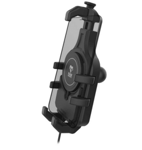 RAM Mounts Quick-Grip Pro Universalhalterung für Smartphones mit Qi2 Wireless Charger - Bis 95,25 mm Breite - Mag-Safe Kompatible - Inklusive Trapez-Basiskugel (B-Kugel - 1 Zoll)