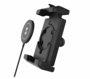 RAM Mounts Quick-Grip Pro XL Universalhalterung für Smartphones mit Qi2 Wireless Charger - Bis 88,9 mm Breite - Mag-Safe Kompatible - Inklusive Trapez-Basiskugel (B-Kugel - 1 Zoll)