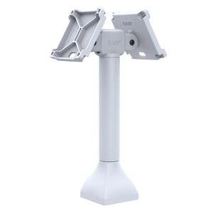 RAM Mounts 14″ Pedestal Mount with Dual 100 mm VESA Adapters, 180° tilt range, light gray