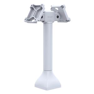 RAM Mounts 14″ Pedestal Mount with Dual 75 mm VESA Adapters, 180° tilt range, light gray