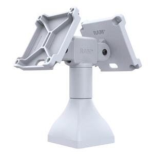 RAM Mounts 7″ Pedestal Mount with Dual 100 mm VESA Adapters, 180° tilt range, light gray